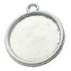 Zinc Alloy Pendant Settings, Lead-free, Outside diameter:23x28mm, Interior diameter:20mm, Sold by Bag