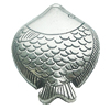 Beads, Zinc Alloy Jewelry Findings, Lead-free, Fish 32x25mm, Sold by Bag