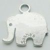 Pendant, Zinc Alloy Jewelry Findings, Lead-free, Elephant 23x27mm, Sold by Bag