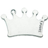 Pendant, Zinc Alloy Jewelry Findings, Lead-free, Crown 37x23mm, Sold by Bag