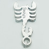 Pendant, Zinc Alloy Jewelry Findings, Lead-free, 18x37mm, Sold by Bag