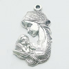 Pendant, Zinc Alloy Jewelry Findings, Lead-free, 20x38mm, Sold by Bag
