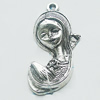 Pendant, Zinc Alloy Jewelry Findings, Lead-free, 18x38mm, Sold by Bag