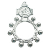 Pendant, Zinc Alloy Jewelry Findings, Lead-free, 32x48mm, Sold by Bag