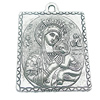 Pendant, Zinc Alloy Jewelry Findings, Lead-free, Rectangle 32x45mm, Sold by Bag