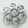 Bead Caps Zinc Alloy Jewelry Findings Lead-free, 12mm, Sold by Bag