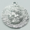 Pendant, Zinc Alloy Jewelry Findings, Lead-free, 37x43mm, Sold by Bag