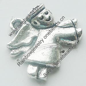 Pendant, Zinc Alloy Jewelry Findings, Lead-free, 18x19mm, Sold by Bag