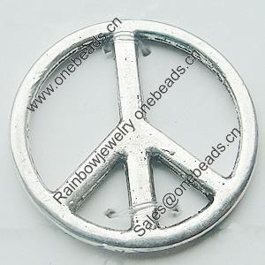 Pendant, Zinc Alloy Jewelry Findings, Lead-free, Sign 20mm, Sold by Bag