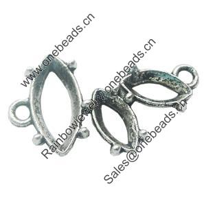 Connectors, Zinc Alloy Jewelry Findings, Lead-free, 29x15mm, Sold by Bag