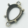 Connectors, Zinc Alloy Jewelry Findings, Lead-free, 15x25mm, Sold by Bag
