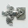 Pendant, Zinc Alloy Jewelry Findings, Lead-free, 20x20mm, Sold by Bag