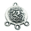 Connectors, Zinc Alloy Jewelry Findings, Lead-free, 15x19mm, Sold by Bag