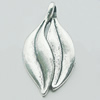 Pendant, Zinc Alloy Jewelry Findings, Lead-free, 19x40mm, Sold by Bag