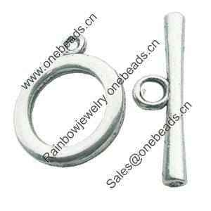 Clasps Zinc Alloy Jewelry Findings Lead-free, Loop:21x26mm Bar:9x35mm, Sold by KG 