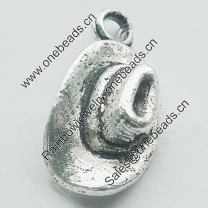 Pendant, Zinc Alloy Jewelry Findings, Lead-free, 8x17mm, Sold by Bag