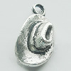 Pendant, Zinc Alloy Jewelry Findings, Lead-free, 8x17mm, Sold by Bag