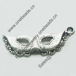 Pendant, Zinc Alloy Jewelry Findings, Lead-free, 32x10mm, Sold by Bag