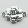 Connectors, Zinc Alloy Jewelry Findings, Lead-free, 20x15mm, Sold by Bag
