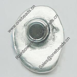 Beads, Zinc Alloy Jewelry Findings, Lead-free, 16x22mm, Sold by Bag