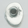 Beads, Zinc Alloy Jewelry Findings, Lead-free, 16x22mm, Sold by Bag