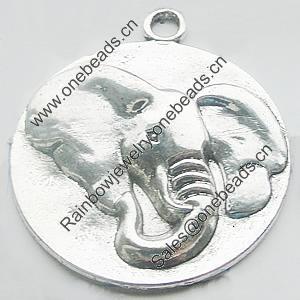 Pendant, Zinc Alloy Jewelry Findings, Lead-free, 39x45mm, Sold by Bag