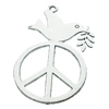 Pendant, Zinc Alloy Jewelry Findings, Lead-free, 35x60mm, Sold by Bag