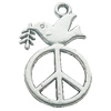 Pendant, Zinc Alloy Jewelry Findings, Lead-free, 16x29mm, Sold by Bag