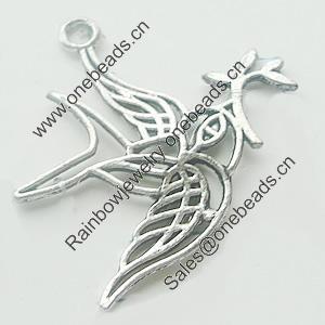 Pendant, Zinc Alloy Jewelry Findings, Lead-free, 32x29mm, Sold by Bag