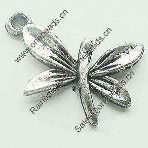 Pendant, Zinc Alloy Jewelry Findings, Lead-free, 22x20mm, Sold by Bag