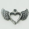 Pendant, Zinc Alloy Jewelry Findings, Lead-free, 20x12mm, Sold by Bag
