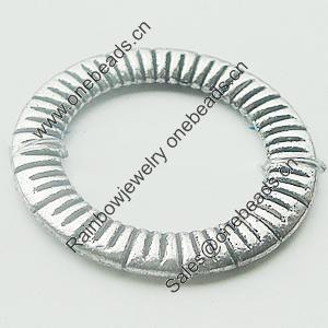 Donut, Zinc Alloy Jewelry Findings, Lead-free, 24mm, Sold by Bag