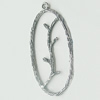 Pendant, Zinc Alloy Jewelry Findings, Lead-free, 20x42mm, Sold by Bag