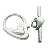 Clasps Zinc Alloy Jewelry Findings Lead-free, Loop:15x18mm Bar:2x22mm, Sold by KG