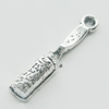 Pendant, Zinc Alloy Jewelry Findings, Lead-free, 5x26mm, Sold by Bag