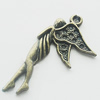 Pendant, Zinc Alloy Jewelry Findings, Lead-free, 17x31mm, Sold by Bag