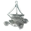 Pendant, Zinc Alloy Jewelry Findings, Lead-free, 46x66mm, Sold by Bag