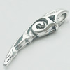 Pendant, Zinc Alloy Jewelry Findings, Lead-free, 12x38mm, Sold by Bag