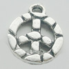 Pendant, Zinc Alloy Jewelry Findings, Lead-free, Sign 12x15mm, Sold by Bag