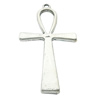 Pendant, Zinc Alloy Jewelry Findings, Lead-free, Cross 29x56mm, Sold by Bag