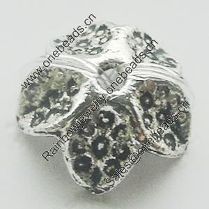 Bead Caps Zinc Alloy Jewelry Findings Lead-free, 9mm, Sold by Bag