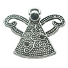Pendant, Zinc Alloy Jewelry Findings, Lead-free, 29x27mm, Sold by Bag