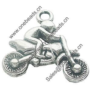 Pendant, Zinc Alloy Jewelry Findings, Lead-free, 21x22mm, Sold by Bag