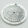 Pendant, Zinc Alloy Jewelry Findings, Lead-free, 24mm, Sold by Bag