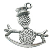 Pendant, Zinc Alloy Jewelry Findings, Lead-free, 28x30mm, Sold by Bag