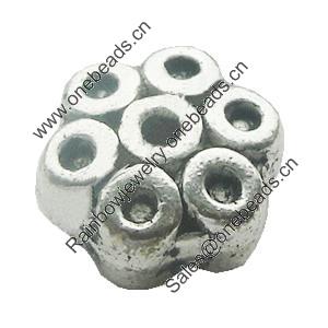 Spacer Zinc Alloy Jewelry Findings, Lead-free 9mm, Sold by Bag