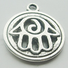 Pendant, Zinc Alloy Jewelry Findings, Lead-free, 21x25mm, Sold by Bag