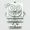 Pendant, Zinc Alloy Jewelry Findings, Lead-free, 27x40mm, Sold by Bag