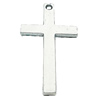 Pendant, Zinc Alloy Jewelry Findings, Lead-free, Cross 29x52mm, Sold by Bag