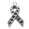 Pendant, Zinc Alloy Jewelry Findings, Lead-free, 14x26mm, Sold by Bag 